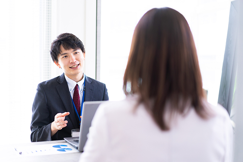 就業相談の様子